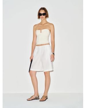 Reformation Yara Knit Top - White