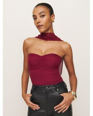 Reformation Ezra Knit Top - Red