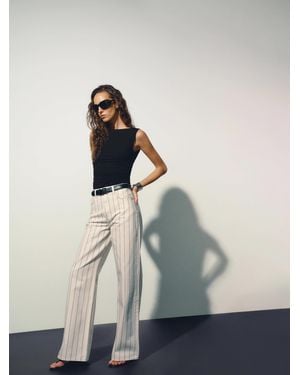 Reformation Cary High Rise Slouchy Wide Leg Jeans Denim - Natural