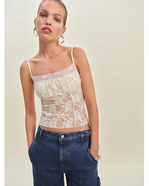 Reformation Amira Knit Top - Blue