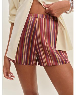 Reformation Chloe Silk Short - Red