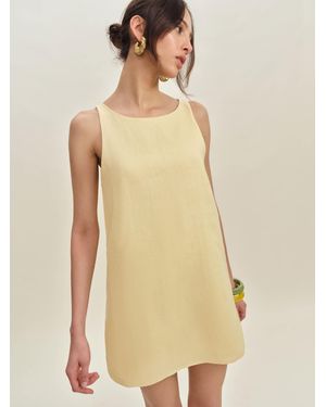 Reformation Jessi Linen Dress - Natural