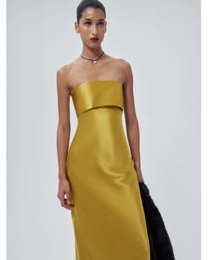 Reformation Sammie Silk Dress 8 - Metallic