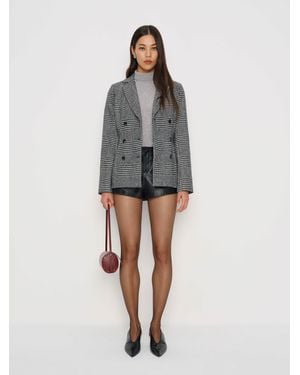 Reformation Caden Blazer/ Check - Gray