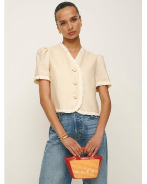 Reformation Bess Linen Top - Natural