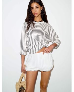 Reformation Sylvie Short Lace - White