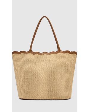 Reformation Isabella Tote Raffia - Natural