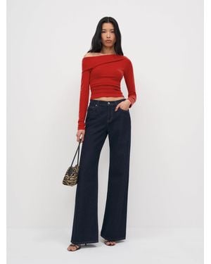 Reformation Elio Knit Top - Red