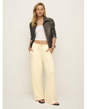 Reformation Olina Knit Pant - Natural