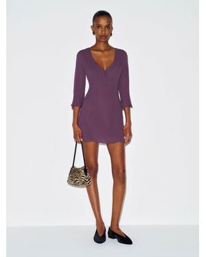 Reformation Gracey Dress 0 - Purple