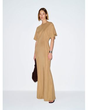 Reformation Caila Silk Dress - Natural