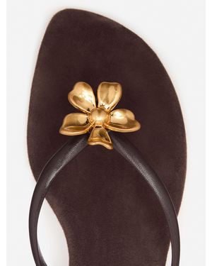 Reformation Onyx Thong Sandal 5 - Brown