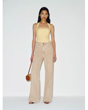 Reformation Malika Linen Top 0 - Natural