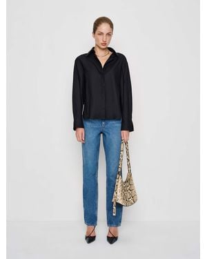 Reformation Andy Oversized Shirt - Blue