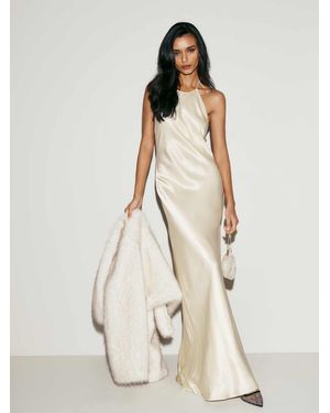 Reformation Jeany Silk Dress - Natural