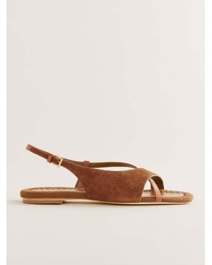 Reformation Marion Flat Sandal - Brown