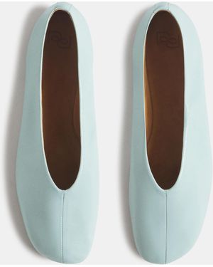 Reformation Blaine Flat Glacial Leather 5 - White