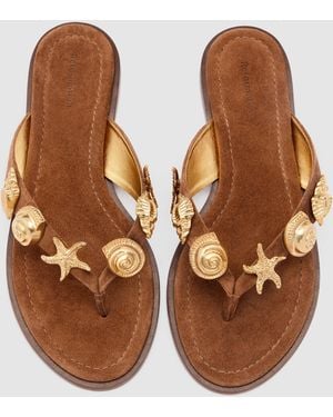 Reformation Jessie Thong Sandal 5 - Brown