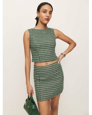 Reformation Grace Linen Two Piece - Green