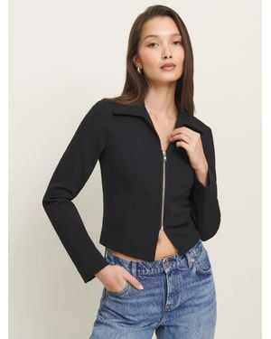 Reformation Sammi Knit Jacket - Blue
