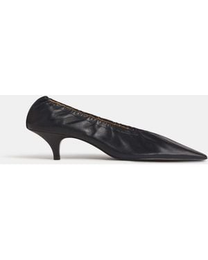 Reformation Calista Scrunch Heel Leather 5 - White