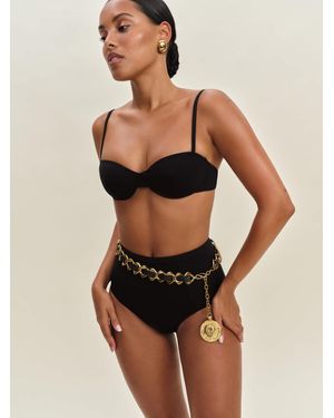 Reformation Makena Bikini Top - Black