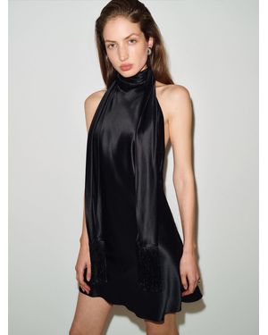 Reformation Helen Silk Dress - Black