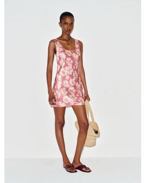 Reformation Eden Silk Dress - Pink