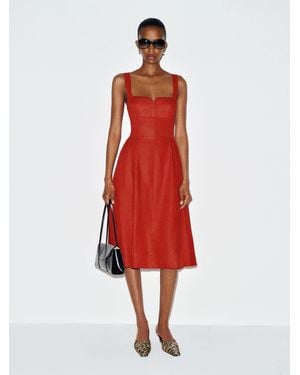 Reformation Roma Linen Dress 0 - Red