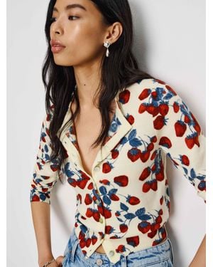 Reformation Bernadette Crew Cardigan - Multicolour