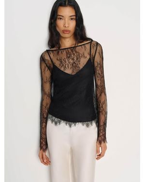 Reformation Marlow Top Lace - Black