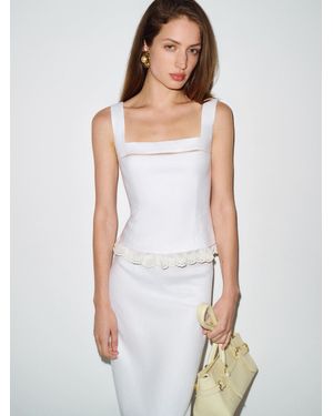 Reformation Nanette Linen Top 0 - White