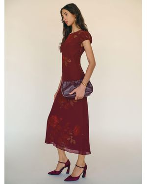 Reformation Leana Dress - Red