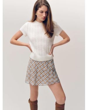 Reformation Darcy Cashmere T-Shirt - Natural