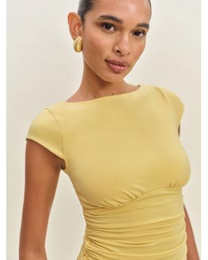 Reformation Madelyn Knit Top - Yellow