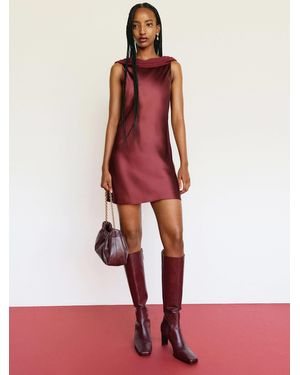 Reformation Jonelle Silk Dress - Red
