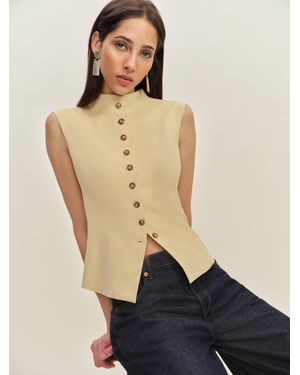 Reformation Lottie Vest - Natural