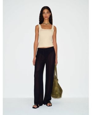 Reformation Azara Cotton Jumper Tank Top - White