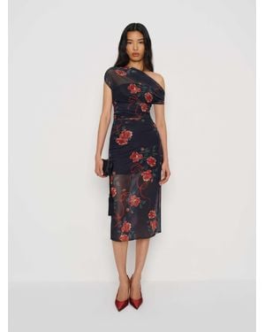 Reformation Adrielle Knit Dress in Natural | Lyst