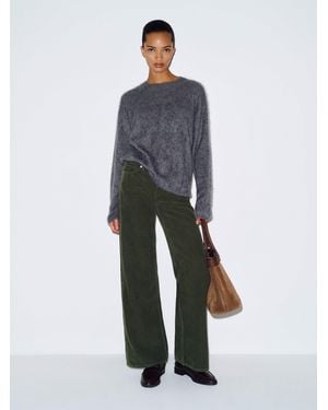 Reformation Cary Low Rise Slouchy Wide Leg Jeans Denim - Gray