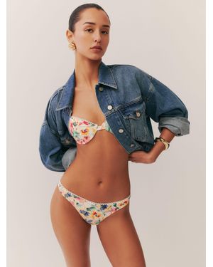 Reformation Campo Bikini Bottom - Blue