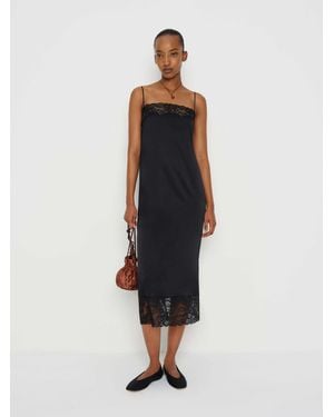 Reformation Mackenzie Silk Dress - Blue