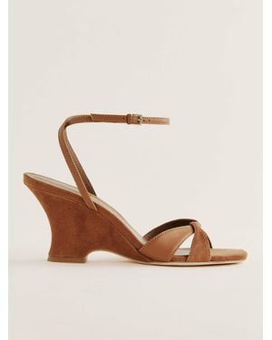 Reformation Margo Wedge Sandal - Natural