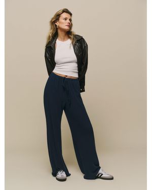 Reformation Petites Olina Knit Pant - Blue