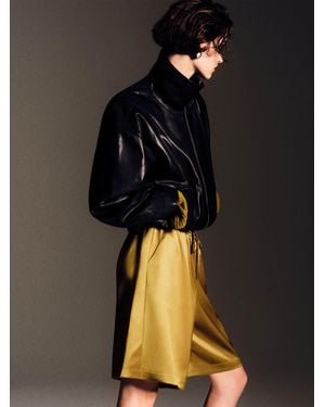 Reformation Sandy Satin Short - Yellow