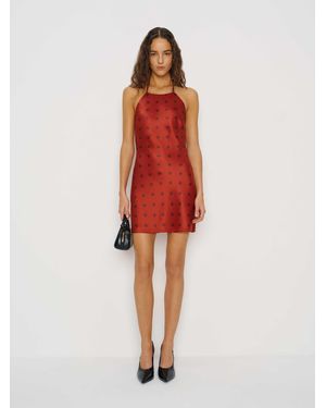 Reformation Jennis Silk Dress - Red