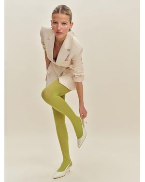 Reformation Swedish Stockings Svea Sheer Tights - Natural