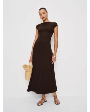 Reformation Sophia Reversible Knit Dress - Natural
