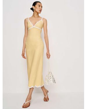 Reformation Petites Sara Linen Dress - Natural