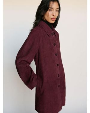 Reformation Veda Celine Jacket Leather - Red